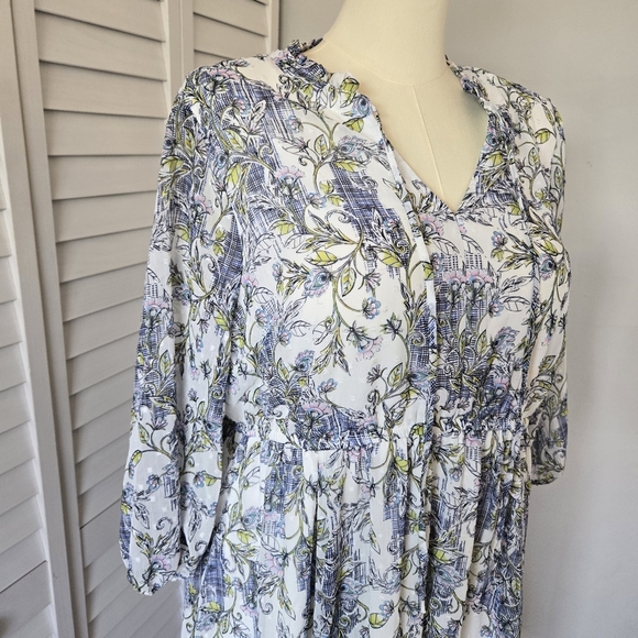 Torrid Mini Clip Dot Front Keyhole Dress Womens 2X Cottagecore Feminine Romantic - Picture 3 of 13